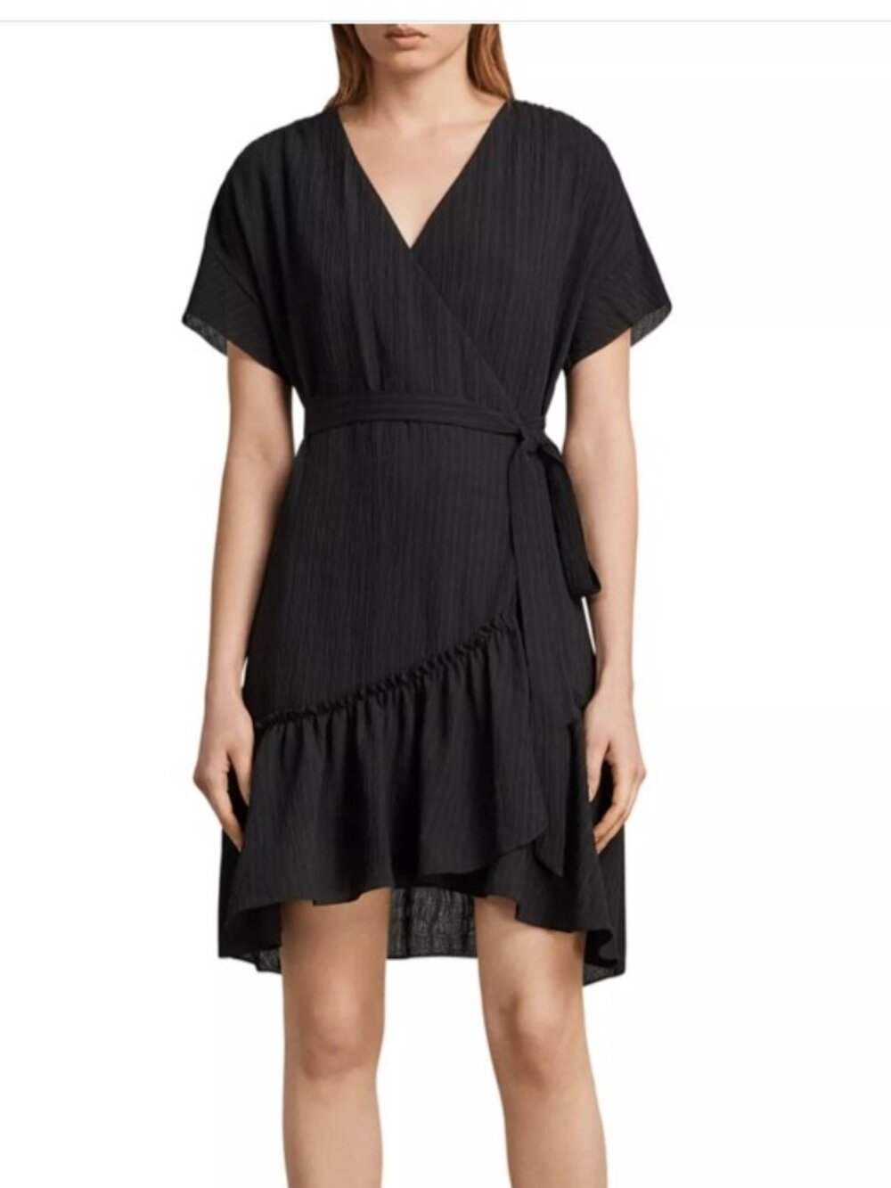 ALLSAINTS All Saints "Rene" Tie Waist Wrap Dress